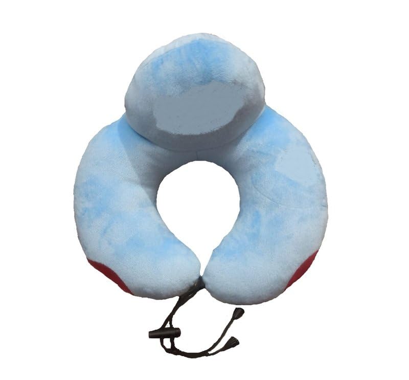 ZUKU FAA-Blue Kids Car Support Pillow Travelling, Neckband Collarbone Pillow Big, Travelling Neck Band for Men-Women, Neck Rest Travelling Pillow Block, Unisex Sleeping Teddy Bear Pillow Soft Toys-image-34