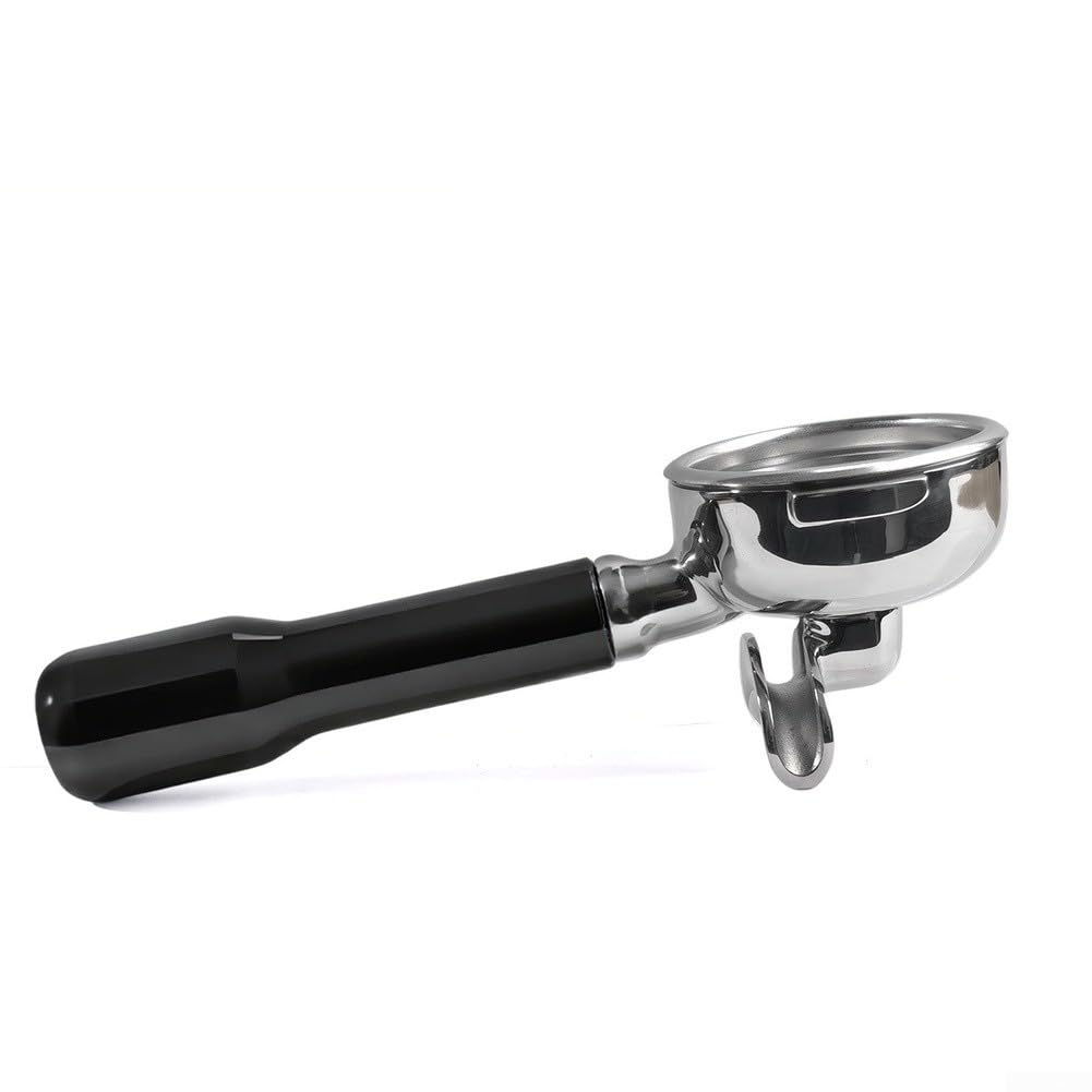 Espresso Portafiltro 58MM per macchina portafiltro E61 con doppio beccuccio, manico ergonomico per estrazione precisa, accessori robusti per qualità barista a casa,