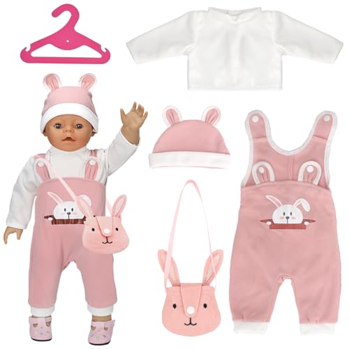 SPERMUOY Puppenkleidung 43 cm Kleidung Bekleidung Outfits für Baby...