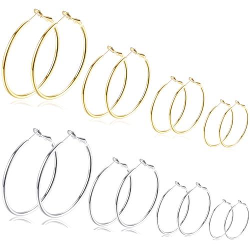 fashion gold hoop earrings