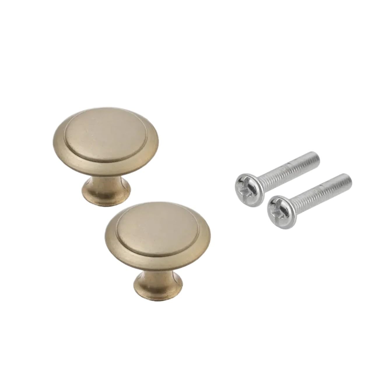 bogniga Handle Knob 30pcs Kitchen Cupboard Round Shape Furniture Fitting Cabinet Cabinet Pulls Wardrobe Pulls Drawer Knob Door Handle(27mm-Green Bronze)