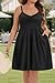 Summer Dresses Plus Size Black Casual Beach Spaghetti Strap Date Night Cute Graduation Homecoming Cocktail Skater Dress