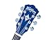 Washburn EA15 Festival Series Mini Jumbo Cutaway Acoustic Electric Guitar, Transparent Blue