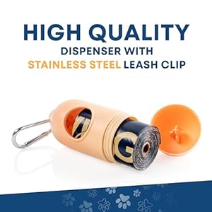 Dog-Poop-Bags-Leak-Proof-and-Extra-Thick-Waste-Bag-Rolls-for-Dogs-Free-Dispenser-With-Stainless-Steel-Leash-Clip-350-Count-Unscented - Cucciolini Doodles   Dog-Poop-Bags-Leak-Proof-and-Extra-Thick-Waste-Bag-Rolls-for-Dogs-Free-Dispenser-With-Stainless-Steel-Leash-Clip-350-Count-Unscented