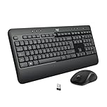 Logitech MK540 Advanced Combo Tastiera e Mouse Wireless per Windows, Ricevitore USB Unifying 2,4 GHz, Tasti di Scelta Rapida Multimediali, Durata Batteria di 3 Anni, PC, Laptop, Italiano QWERTY - Nero