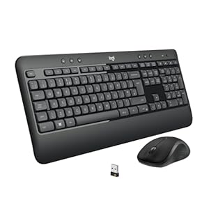 Logitech MK540 Advanced Kombi – Kabellose Tastatur und Maus für Windows, Deutsche QWERTZ-Tastatur – Schwarz