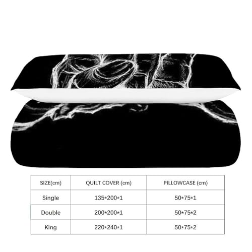 Housse de couette Geste Rock 135x200cm pour le sleep time des adultes