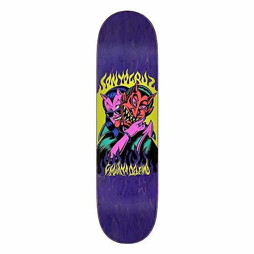Santa Cruz VX Delfino Devil Purple Skateboard Deck