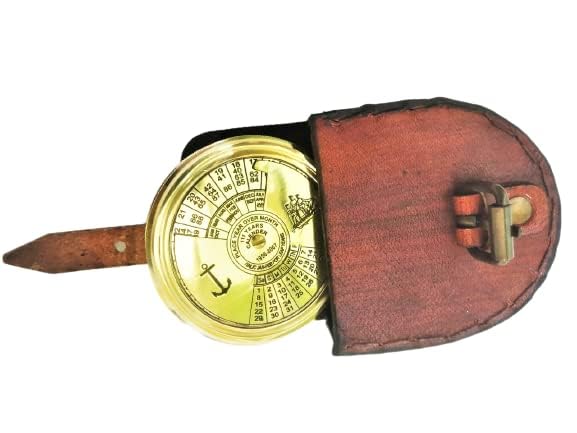 Brújula vintage de escritorio estilo antiguo miniatura 6