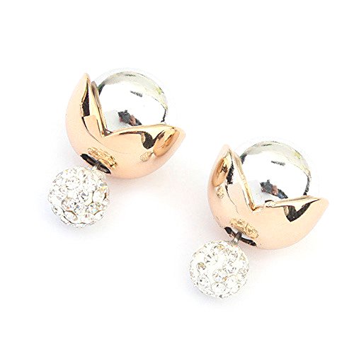 Idin Jewellery - Orecchini bifacciale - Perlina