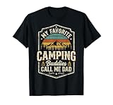 My Favorite Camping Buddies Call Me Dad Vintage Fathers Day T-Shirt