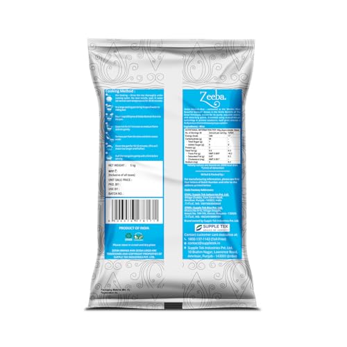 Image of Zeeba Tibar Basmati Rice 5 Kg, Perfect for Daily Home Cooking (Cooked length upto 18mm*) (Pack of 2)