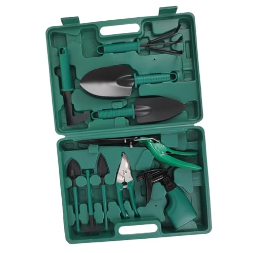 DIKACA 1 Juego Herramientas De Jardinería Aire Juguete Balancín Arrancador Embrague Control Deslizante Pala Cavador Acelerador Apretones Inoxidable Inflador Balde Planchar Green