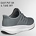 Mens Shoes Slip On Running Shoes Non Slip Walking Tennis Casual Sneakers Lightweight Breathable Fashion Sneakers Comfortable Zapatos de Hombre Dark Grey Size 13