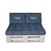 LILENO HOME Set di cuscini per pallet, jeans – Set 2: (1 seduta + 2 schienali) – Imbottitura per pallet europei – Cuscino per pallet all'aperto come cuscino per mobili in pallet