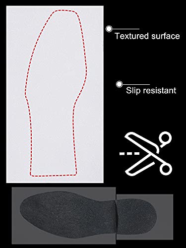 Satinior RA-SATINIOR-1217743 8 Pieces Clear Sole Anti Slip Protector Self-Stick Pads Shoe Bottom Cover Removable Shoe Bottoms Slip thumb #3