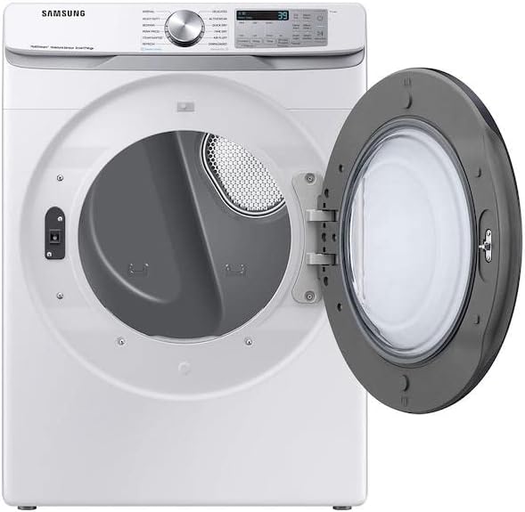 SAMSUNG DVG45B6300W 7.5 cu. ft. Smart Gas Dryer with Steam Sanitize+ in White