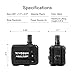 VIVOSUN 130GPH Submersible Pump(500L/H, 6W), Ultra Quiet Water Pump with 2.6ft High Lift, Fountain Water Pump with 5ft Power Cord, 2 Nozzles for Fish Tank, Pond, Aquarium, Statuary, Hydroponics