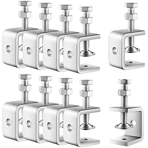 10 Pcs Stainless Steel C Clamp Mini Tiger Clamp Cover