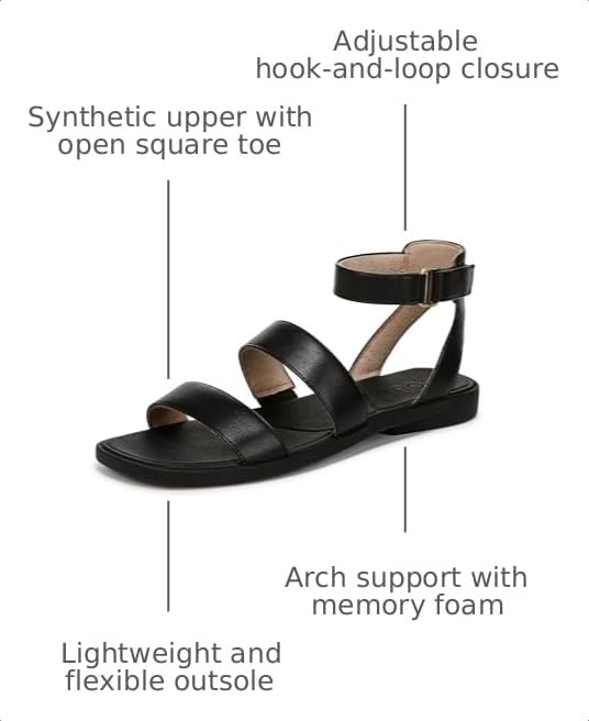 Naturalizer SOUL Women's Fiesta Sandal Black 8.5 W by Naturalizer - Used condition - Image 3