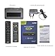 DM-DIGITAL Digiquest G23 HEVC H.265 10bit Full HD FTA Receiver DVB-T2 DVB-T2 USB HDMI SCART Ethernet LAN RJ-45 Zusatzfernbedienung Senioren Schwarz Kunststoff