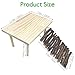 BNOSDM Wooden Basking Platform with Climbing Ramp Reptiles Hideout Bearded Dragon Hide Cave Reptile Tank Accessories Suit for Tortoise, Lizard, Toad, Gecko (Rectangle)