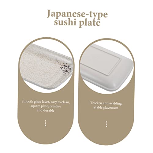 2 Platos Rectangulares Japoneses para Sushi Melamina miniatura 5