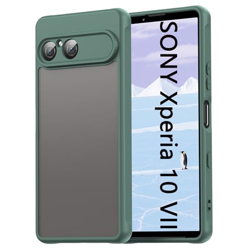 UIUIKA for �\�j�[ Xperia 10 VII �P�[�X SONY XQZ-CBFE�P�[�X ���炩 ��G�� �Ռ��ی� ���ϖh�~ �}�O�l�b�g�Ή� �X�}�z�J�o�[ �􂦂�i�O���[���j