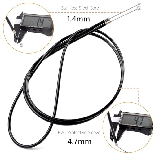 Image of 65 inch Universal Throttle Cable 60 inch Black Shell Length for Mini Bike Go Kart Cart Go-Cart ATV Cycle