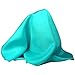 Classic Turquoise Blue Silk Handkerchief - Full-Sized 16