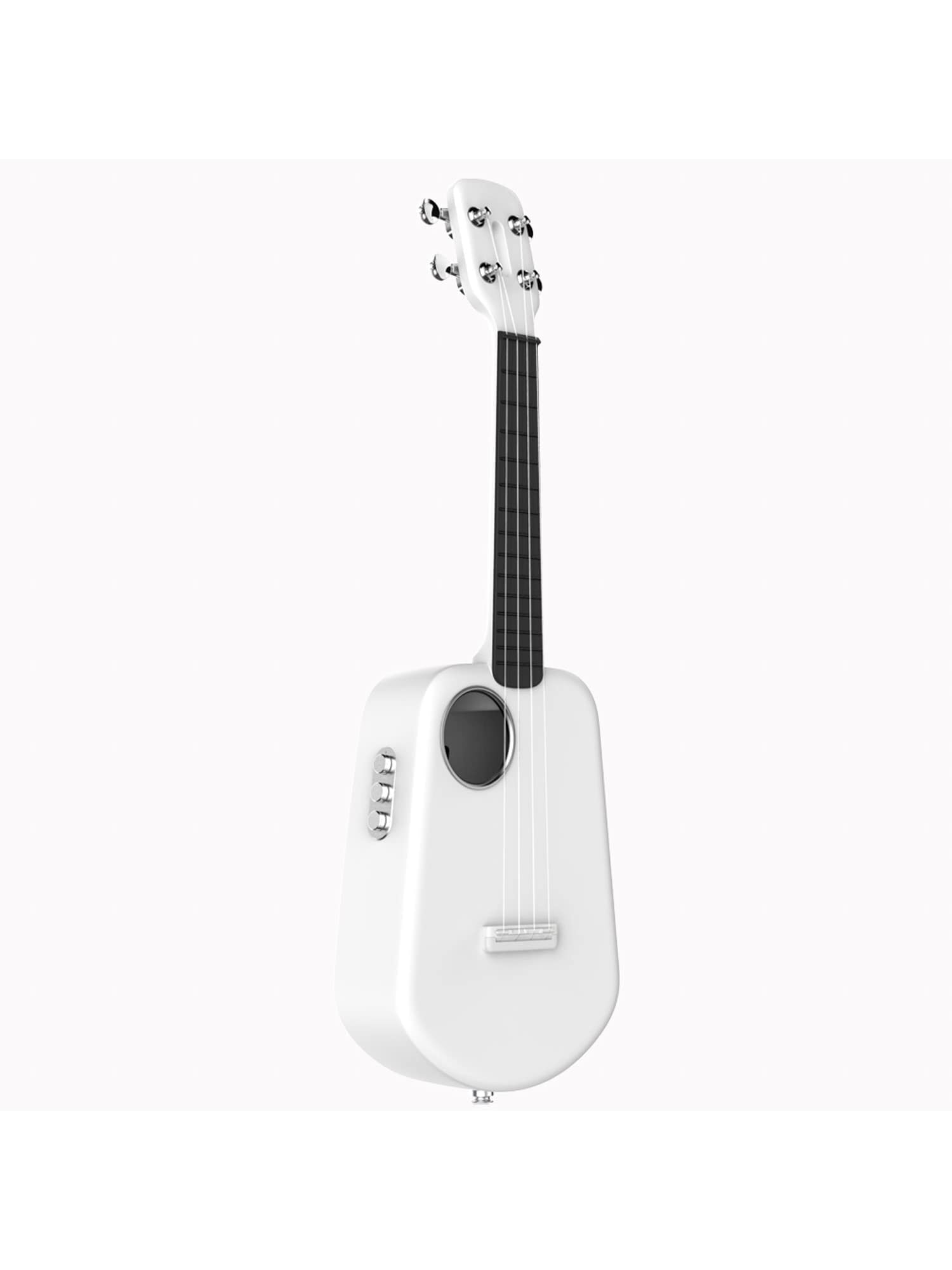 Ukelele de fibra de carbono, ukelele de viaje inteligente de 23 pulgadas con USB, efectos y luz LED, perfecto para principiantes, conciertos y entusiastas de la música