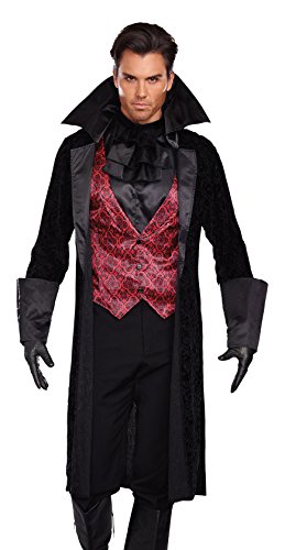 Dreamgirl Men's Bloody Handsome Costume, Black/Red, X-Large