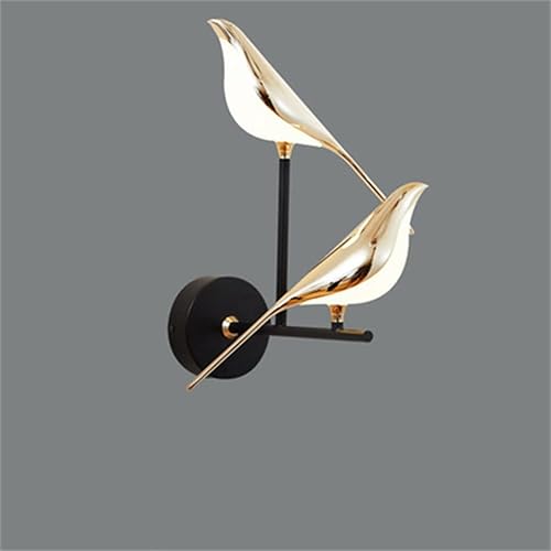 SDZGFS - Lámpara de pared con diseño de pájaro nórdico brotate pájaro mesita de noche vestíbulo lámpara de pared para dormitorio decoración del