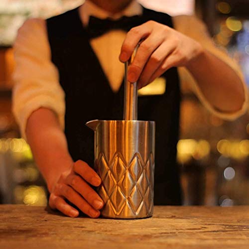 Kit de bartender con coctelera y accesorios de acero inoxidable miniatura 3