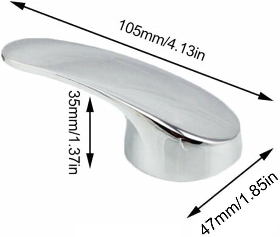 Cldaisy 1Set Silver Replacement Kitchen/Bathroom Single Lever Mixer Tap Handle,Tap Parts, Handles - Image 3