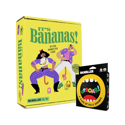 MCMILLER ENTERTAINMENT It’s Bananas Monkey Tail Game + Uproar! –