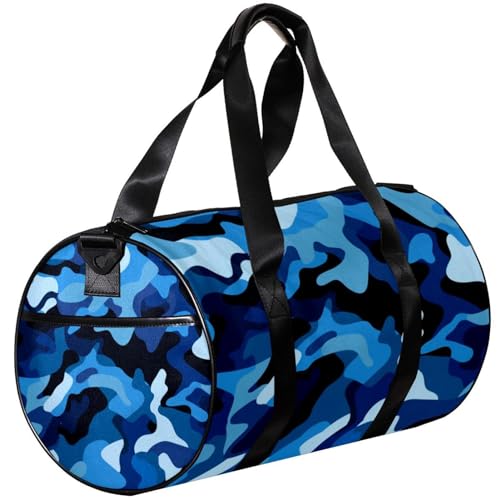 Gym Bags for Women,Duffle Bag for Travel,Classic Blue Sea Camouflage,Gym Bag for Men3