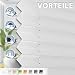 Sanfree Plissee Klemmfix Plisseerollo ohne Bohren Weiß B90 x H120cm inkl. Klemmträger Blickdicht und lichtdurchlässig Jalousie Faltrollo Sichtschutz und Sonnenschutz Rollo für Fenster & Tür