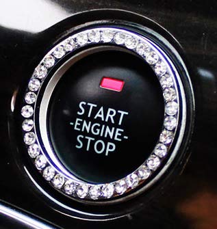 Spanice Crystal Car Stickers Decorate Cars Bling Bling Auto Car Emblem Decal Decoration Interior Accessories (Footprint) #TOP3