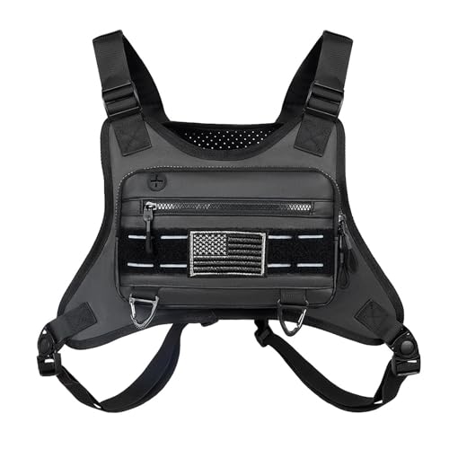 Bathable Sports Chest Bag Water sistant flective Front Running Vest Bag for Men