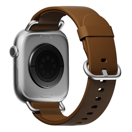 Image of DailyObjects Ellipse Leather Watch Strap Compatible with Apple Watch Series 11 /10 (42mm) | Series 9 /8 /7 41mm, SE3 /SE2 /SE /6 /5 /4 (40mm) | Series 3 38mm -Watch Not Included