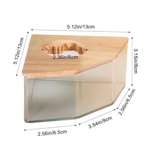 Bac à sable pour hamster design pentagramme S - Acrylique premium