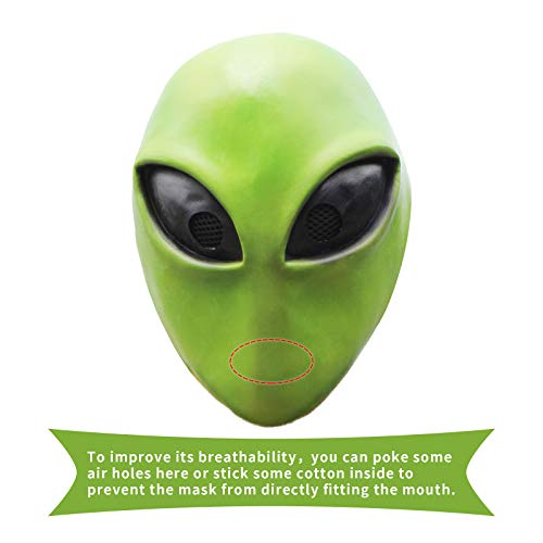 Image of PartyHop - Cool Green Alien Latex Mask