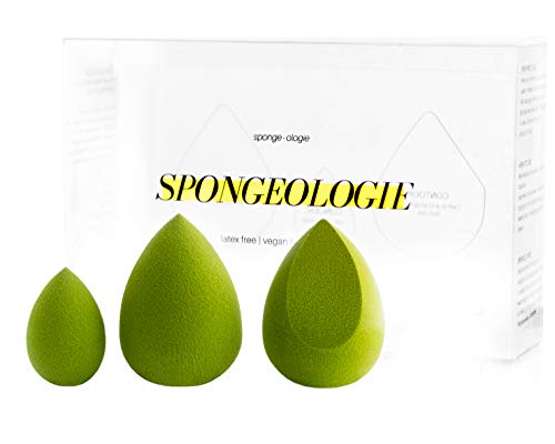 Pro Makeup Sponge Set (3 Pcs) Soft Vegan Beauty Sponges for Flawless Blending, Foundation, Contour, Powder, Concealer, Liquid, Cream, (Cruelty-Free)