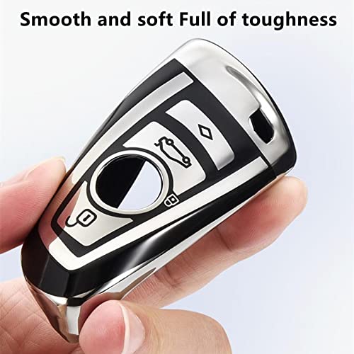Creativity Suitable For Bmw Key Fob Cover. Advanced Soft Tpu Key Box Is Compatible With X1 X3 X4 X5 X6 1 2 4 5 6 7 M3 M5 M6 Gt3 Gt5 G30 F10 F15 F16 F20 Key (Type A Pink Key Case + Key Chain Set) #TOP2