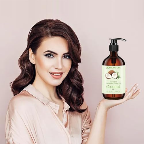Fractionated Coconut Oil 1000ml - for Skin and Hair Use for Hair and Lip Gloss - Coconut Carrier Oil for Mixing Essential Oils - Image 2