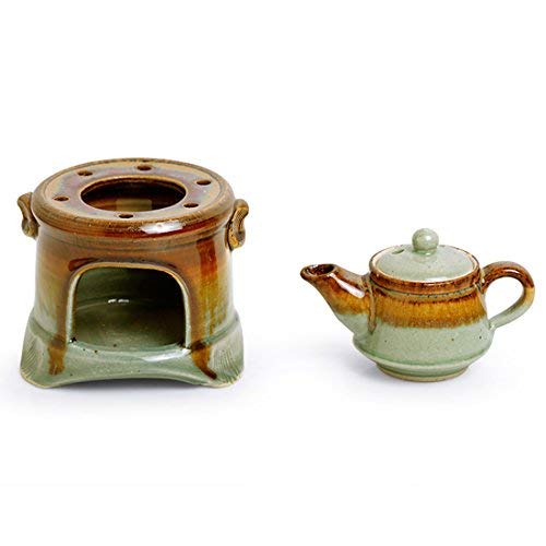 Aport Presents Studio Ceramica Ceramica Fragranze Domestiche Umidificatori Cum Olio Profumato Diffusore Aromatico (Marrone E Verde Pistacchio) (11,5 Cm X 10,9 Cm X #Aport-086