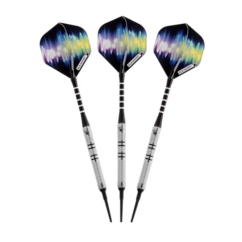 Elkadart Ultra Sonic 80% Tungsten Soft Tip Darts with Storage/Travel Case, 18 Grams, Black