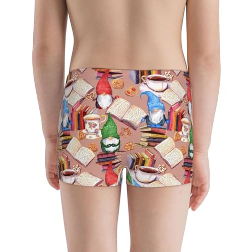 Boys' Cotton Boxer Brief Soft Underwear-Gnomes Books Tea Cups3