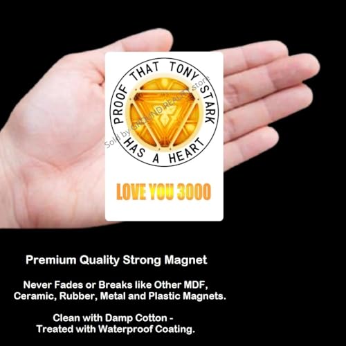 Image of Superhero Ironman Arc Reactor Nanotech Waterproof Digital Picture Magnet. Large Size 10cms x 7cms; Multi Color 1 Piece Ironman Arc Reactor Office Fridge Magnet. Iron Man Gift Souvenir AV-6